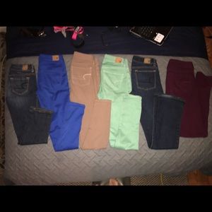 American eagle bundle huge 6 pairs all are 0 & 2!